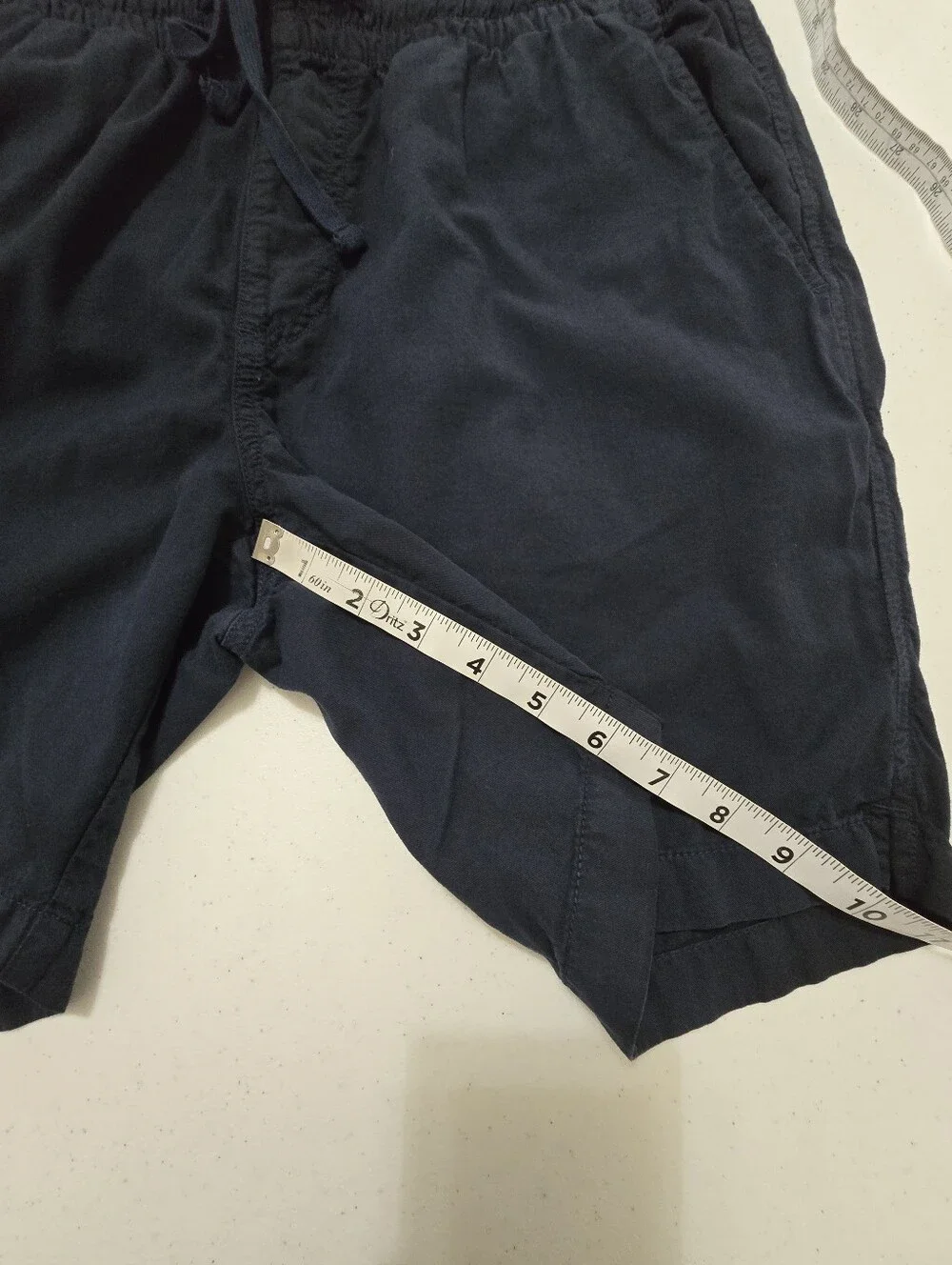 Faherty Navy Drawstring Shorts Men's Medium Casual Beach